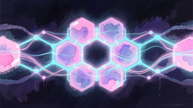 A vibrant representation of a digital mind and its interconnected neural pathways - Powered by Adobe