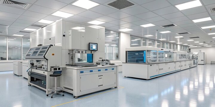 Innovative medical laboratory featuring advanced technology and sterile environment for groundbreaking research