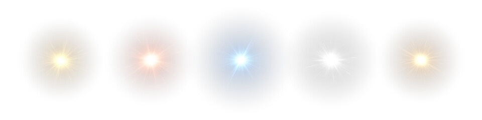 Obraz premium Optical explosion with sunbeam flare and glowing overlay. Radiant light, magical shine, vibrant sunrise, sparkling rays.