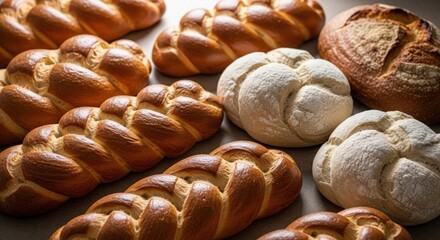 Easter baking, Golden braided bread