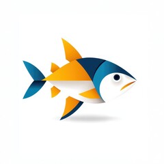 a yellowfin tuna in profile view, nature element, realistic sketch, soft gradient shading, isolated on white background