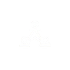 Obraz premium White Minimalist Teamwork Icon on Transparent Background