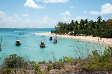 Ilha de Santo Aleixo, localizada no litoral sul do estado de Pernambuco, nordeste do Brasil.