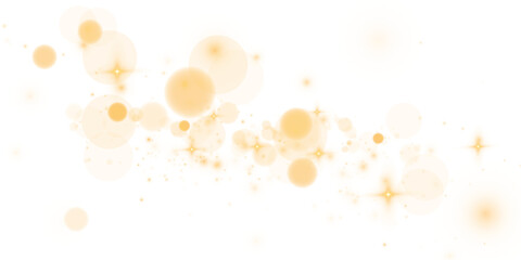 Yellow Transparent Bokeh Light Background with Soft Blur and Holiday Sparkle for Elegant Abstract Design