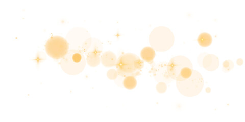 Yellow Transparent Bokeh Light Background with Soft Blur and Holiday Sparkle for Elegant Abstract Design