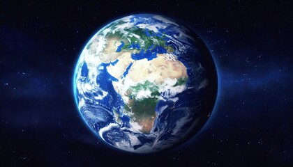 Obraz premium Earth from space, detailed continents