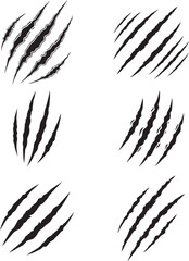 Fierce claw marks ripped across surfaces adding a bold, wild, and dangerous aesthetic