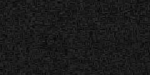 A dark, monochrome abstract background with a complex pattern of rectangular shapes. The geometric arrangement creates a textured mosaic, giving the illusion of depth.
