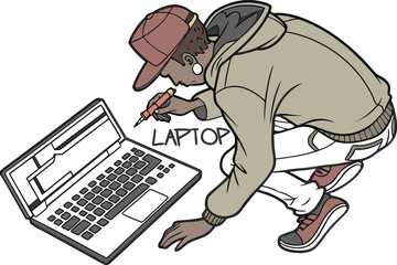 Modern Electronic Gadget Illustration. Electronic Devices Artwork Design. Latest Tech Gadget Drawing. Digital Electronic Device Illustration. Innovative Gadget Artwork Design. High Tech Gadget