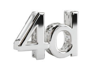 3D rendered silver letters