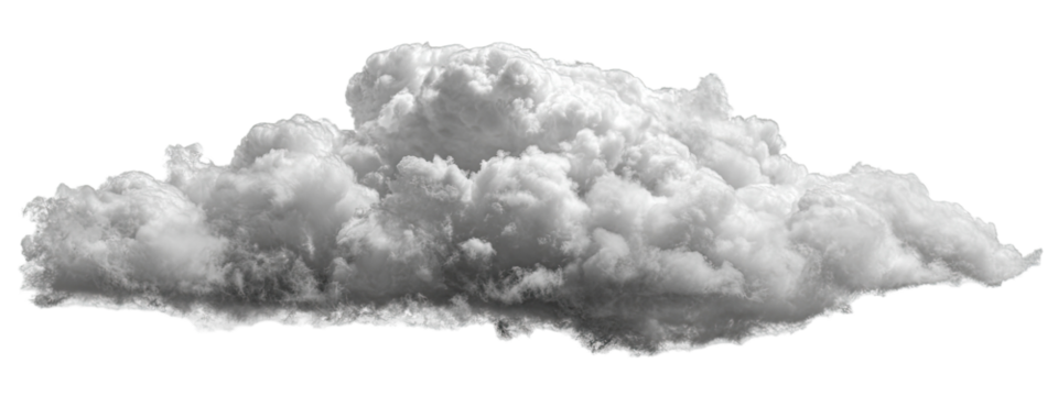 Gray cloud, puffy, detailed texture