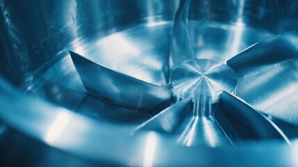 Stainless Steel Impeller Inside Metal Container