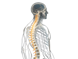 3d rendered illustration of a human spine