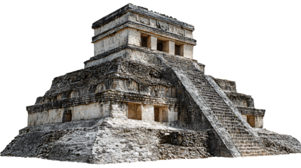 Futuristic Skyscraper or Space Station Structure, isolated on a transparent background.