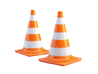 Two traffic cones