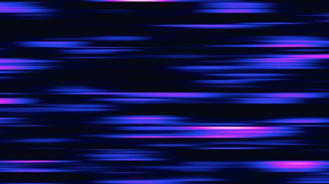 Manga anime cartoon horizontal speed blue violet lines fast moving effect decoration on black alpha channel background