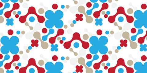 seamless pattern with colorful balloons