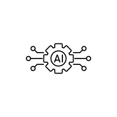 Icon a algorithm, isolated against a clean background.