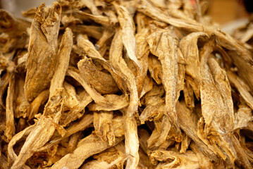dried chili pepper in the market