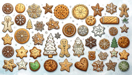 Festive Christmas cookies
