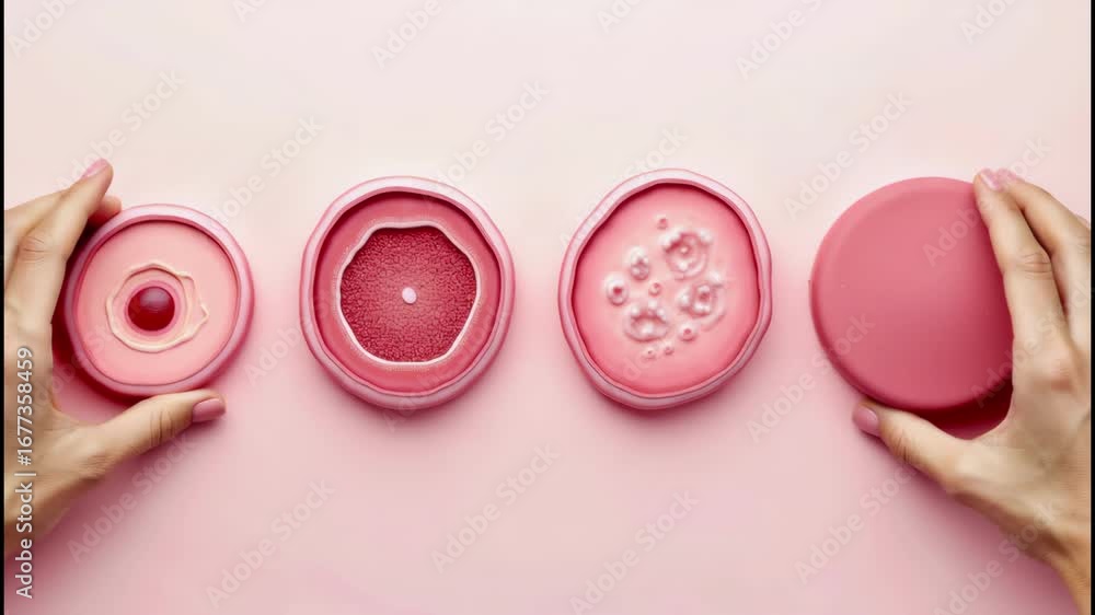 Aufkleber exploring the world of medical animation - a visual journey through cells and microbes