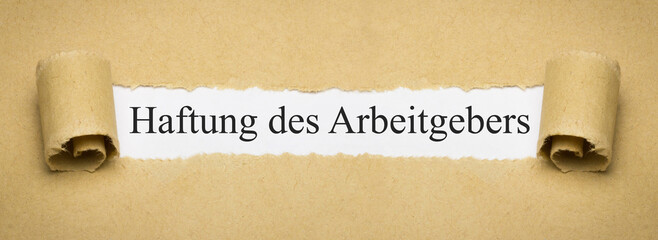 Haftung des Arbeitgebers