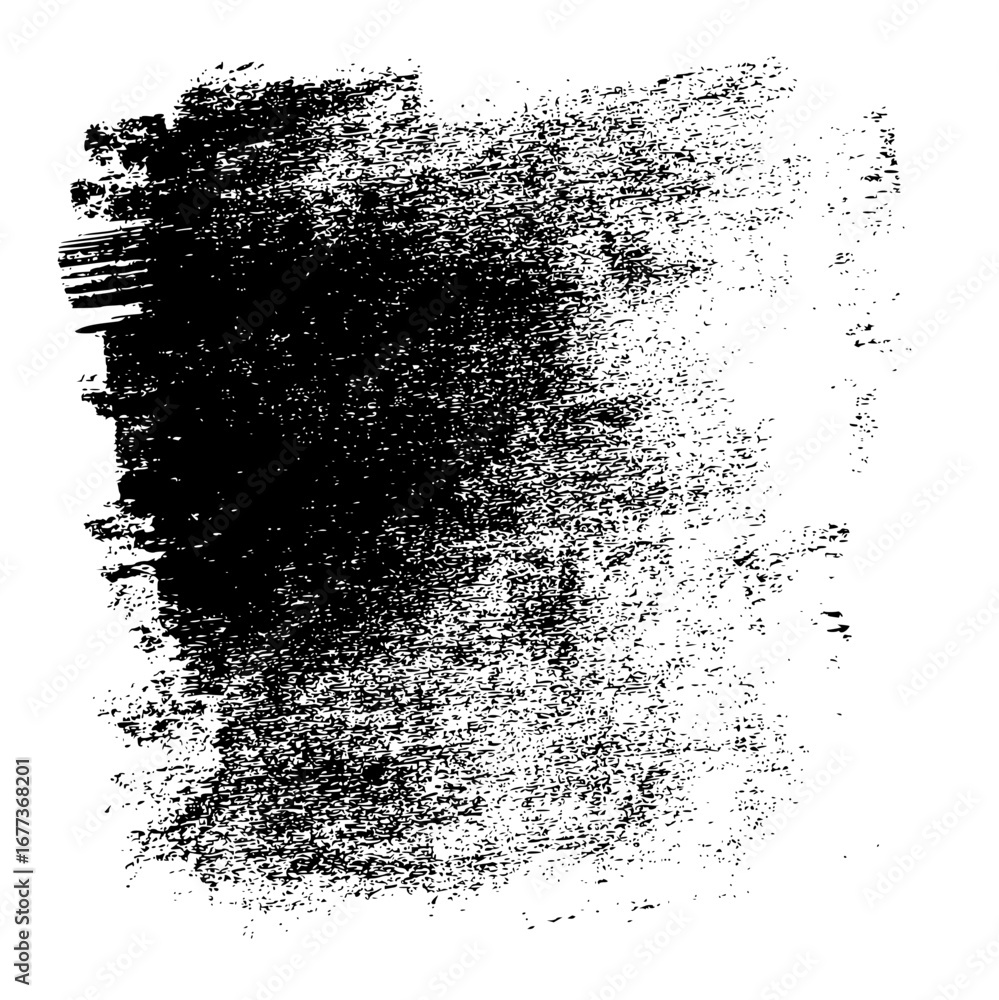 Poster Monochrome abstract grunge texture featuring a vertical brush stroke effect with varying density and pattern