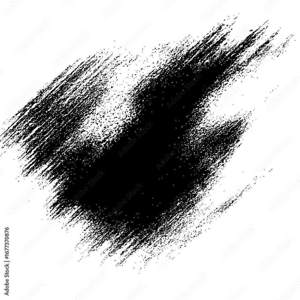 Poster abstract black and white diagonal brush stroke pattern with rough texture and gradient effect design