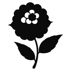 viburnum flower-silhouette-on-white