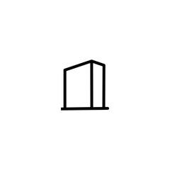 house building icons with various shapes