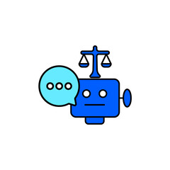 Icon a responsible ai, isolated against a clean background.