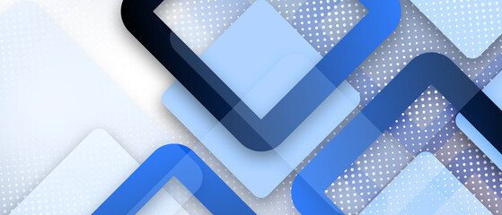 Abstract background with blue squares