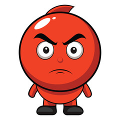 3D Vector Angry Emoji | Cute Cartoon Furious Expression Icon