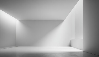 Obraz premium Minimalist white room interior