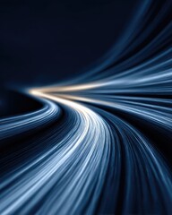 Abstract motion blur, dark and light blues