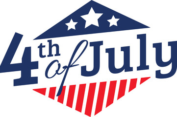 4th of July Celebration Emblem