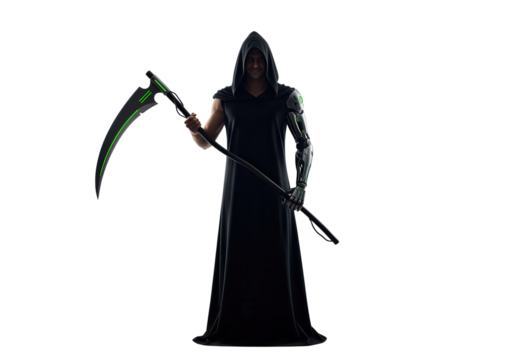 Futuristic Grim Reaper: Sci-Fi Halloween Costume Concept
