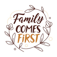 “Family is Where Life Begins and Love Never Ends” typography features warm, heartfelt lettering that celebrates love, unity, and togetherness in a timeless, charming style.
