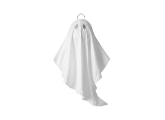Simple White Ghost Prop Isolated on White Background for Halloween