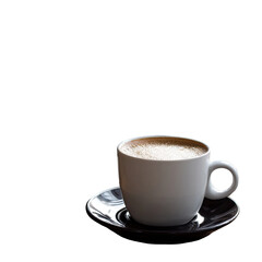 Fototapeta premium A cup of cappuccino on a saucer