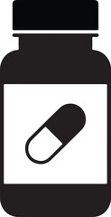 Pill bottle with capsule for medical purposes