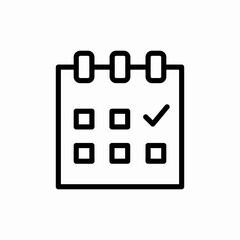 calendar date schedule icon vector sign
