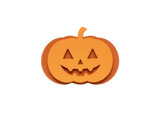 Layered Paper Cut Pumpkin - Halloween Jack O'Lantern