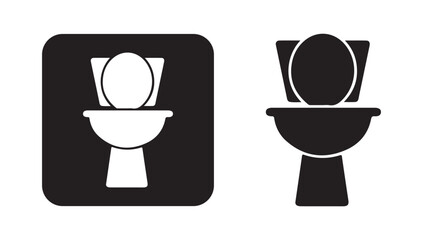 Toilet signs vector. Flush toilet icon. Illustration eps 10