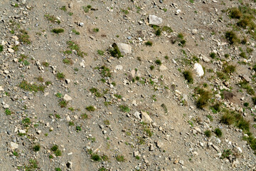 Rough gray mountain surface. Texture of stones.