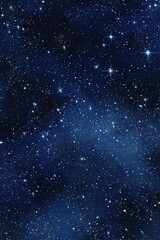 Obraz premium A deep blue cosmic expanse, speckled with countless stars of varying brightness and a hazy nebula