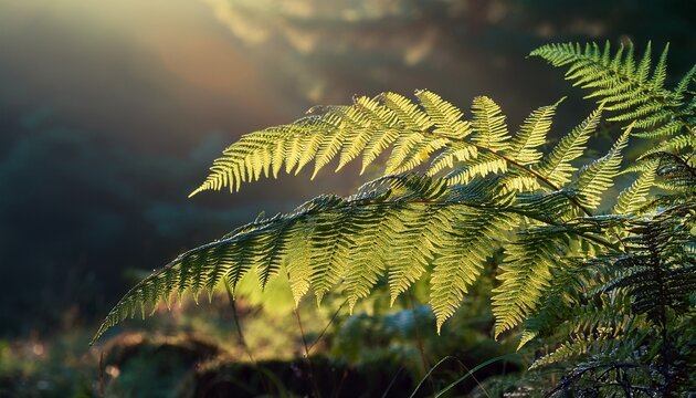 close up a wild bracken