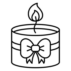 Candle Ribbon Icon