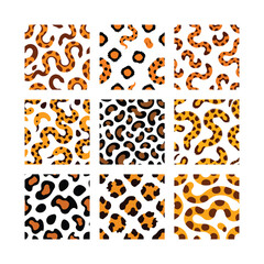 Animal Fur Seamless Patterns Python Design Illustration