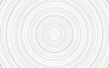 Obraz premium This image shows a series of concentric circles centered in the frame. The circles are drawn with thin, black lines of varying thickness and are spaced unevenly, with some lines appearing as dashes.